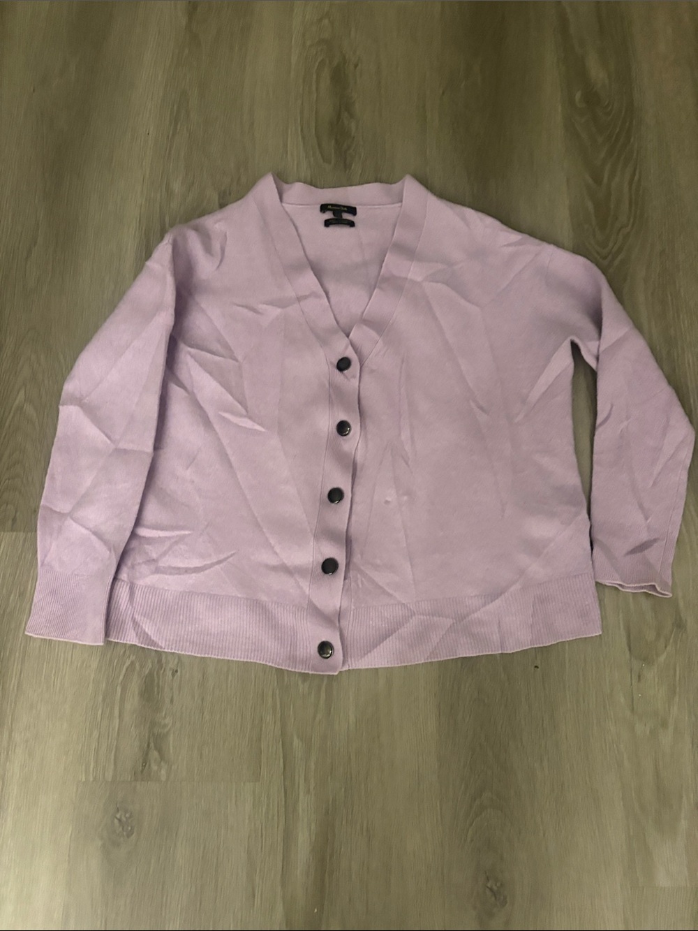 Massimo Dutti Lavender Cardigan CASHMERE WOOL